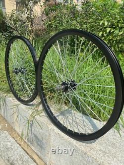 CDH 26 inch Bicycle Wheel Rims Double Layer Alum Alloy 10G 36 Spokes Wheelset