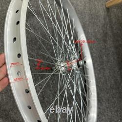 CDH 26 inch Heavy Duty Bicycle Wheels 12G 48 Spoke Wheel Bike Rims Front & Rear