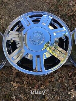 CTS DTS STS ELDORADO DEVILLE SEVILLE OEM 16 x 7 CHROME 7 SPOKE WHEELS RIMS SET