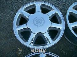 Cadillac Eldorado Seville Deville Oem 7 Spoke Chrome 16 X 7 Rims Wheels Set