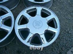 Cadillac Eldorado Seville Deville Oem 7 Spoke Chrome 16 X 7 Rims Wheels Set