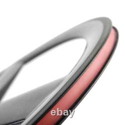 Carbon Fiber Bicycle Wheelset Tri Spoke Front Rear Road / Track Bike Wheels