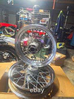 Chime Spoked 16X3 Front And Rear Wheels For 1998 Harley Touring Models