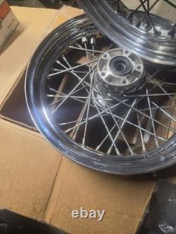 Chime Spoked 16X3 Front And Rear Wheels For 1998 Harley Touring Models