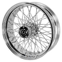 Chrome 60 Spoke FRONT/REAR Wheel 16 x 3.5 Harley Big Twin 1973-1984 (51662)