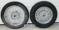 Chrome Spoked Wheels Wheel Set Front & Rear Rims 2001 BMW R1200C