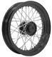 Classic Style Spool Wheel 40 Spoke 16 X 3 Black Hub & Rim Chrome Spokes