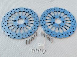 DNA 11.5 Super Spoke Front Rear Brake Rotors, Harley Sportster Dyna, with Bolts