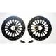 Dna Black Super Spoke Single Front & Rear 11.5 Disc Rotor Harley Big Twin 84-07