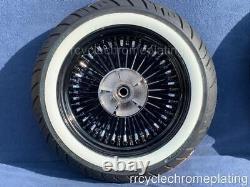 DNA Mammoth 52 Black Spoke Front Rear Wheels Tire Harley Touring 9-22 Road Glide