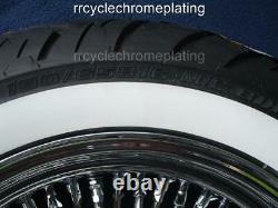 DNA Mammoth 52 Spoke Chrome Wheels Rotors Tire Harley Touring 09-21 Street Glide