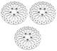 Dna Polished Super Spoke Dual Front & Rear 11.5 Disc Rotors Harley Touring 00-07