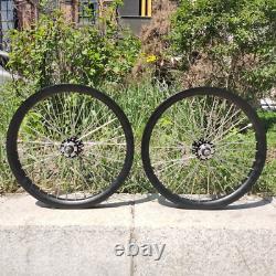 DONSP1986 20'' Bicycle Spoke WheelSet Front & Rear Wheel 10G/12G, 36 Spokes Rim