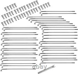 DRAG SPECIALTIES Spoke Set Front/Rear Chrome 16-0516-BC629