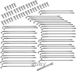 DRAG SPECIALTIES Spoke Set Front/Rear Chrome 6-13/16 16-0516-BC629
