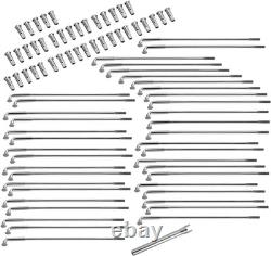 DRAG SPECIALTIES Spoke Set Front/Rear Chrome Fits 6-13/16 16-0516-BC629