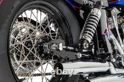 DS 16in Chrome Front Drop Center Spoke Set Harley FL V Twin 40
