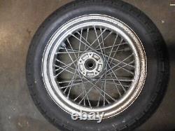 DUNLOP 90516 Front Tire And Motorcycle Wheel Spoke Rear Wheel 17 inch x 4 1/4