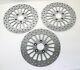 Dna Dual Disc Front & Rear Spoke 11.8 Polished Brake Rotors Harley 08-22 Touring
