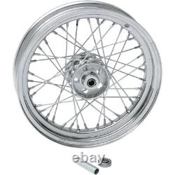 Drag Specialties 40-Spoke Wheel Chrome Front/Rear 16 x 3 64433