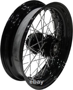 Drag Specialties 64409B Wheel Laced 40 Spoke Rear Black 17x4.5