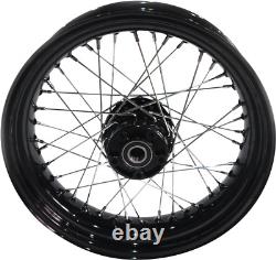 Drag Specialties 64409B Wheel Laced 40 Spoke Rear Black 17x4.5