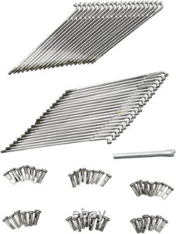 Drag Specialties Spoke Set Front/Rear Chrome 16-0532-BC629