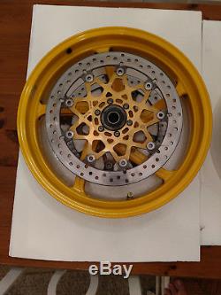 Ducati 748 916 996 998 Yellow Front Rear Marchesini 5 Spoke Wheels With Rotors