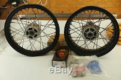 Ducati Scrambler Aluminum Spoke Front and Rear Rim Set Part # 96380031A