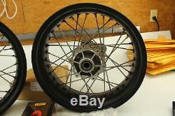 Ducati Scrambler Aluminum Spoke Front and Rear Rim Set Part # 96380031A