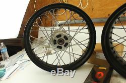 Ducati Scrambler Aluminum Spoke Front and Rear Rim Set Part # 96380031A