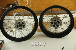 Ducati Scrambler Aluminum Spoke Front and Rear Rim Set Part # 96380031A