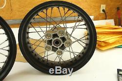 Ducati Scrambler Aluminum Spoke Front and Rear Rim Set Part # 96380031A