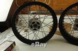 Ducati Scrambler Aluminum Spoke Front and Rear Rim Set Part # 96380031A