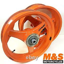 Dymag 17 Inch 3 Spoke Wheelset Honda VTR1000 SP2 Carrier 3.5 Front 6.0 Rear