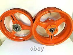 Dymag 17 Inch 3 Spoke Wheelset Honda VTR1000 SP2 Carrier 3.5 Front 6.0 Rear