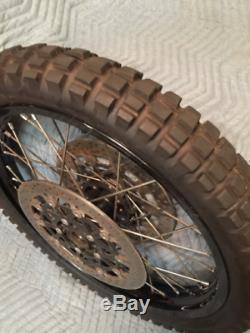 EXCELLENT Triumph Tiger XC OEM factory spoked dual sport ABS wheelset front rear