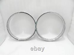 FIT FOR ROYAL ENFIELD 19 FRONT AND REAR STEEL WHEEL RIM PAIR for 40 SPOKES