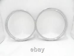 FIT FOR ROYAL ENFIELD 19 FRONT AND REAR STEEL WHEEL RIM PAIR for 40 SPOKES