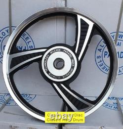 FRONT & REAR 3 SPOKES ALLOY WHEEL RIM PAIR For Royal Enfield Classic 350 500