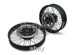 FRONT & REAR BLACK TUBELESS SPOKED WHEELS Genuine Royal Enfield Himalayan 450