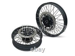 FRONT & REAR BLACK TUBELESS SPOKED WHEELS Genuine Royal Enfield Himalayan 450