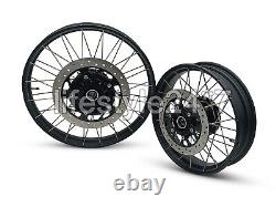 FRONT & REAR BLACK TUBELESS SPOKED WHEELS Genuine Royal Enfield Himalayan 450