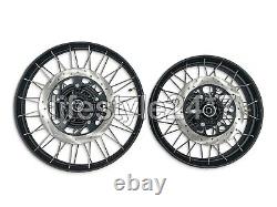 FRONT & REAR BLACK TUBELESS SPOKED WHEELS Genuine Royal Enfield Himalayan 450