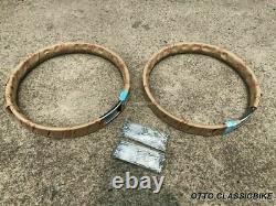 FRONT & REAR WHEEL RIM 2PCS & SPOKE 72PCS Honda C110 CA110 C115 C114 S65