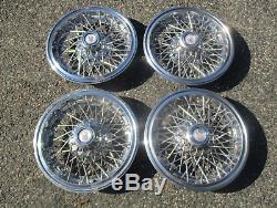 Factory 1978 to 1987 Chevy Monte Carlo 14 inch wire spoke hubcaps wheel covers