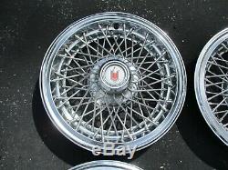 Factory 1978 to 1987 Chevy Monte Carlo 14 inch wire spoke hubcaps wheel covers