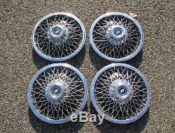 Factory 1983 to 1995 Buick Century 14 inch wire spoke hubcaps wheel covers