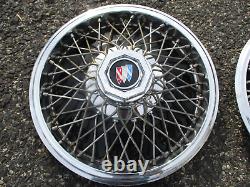 Factory 1983 to 1995 Buick Century 14 inch wire spoke hubcaps wheel covers