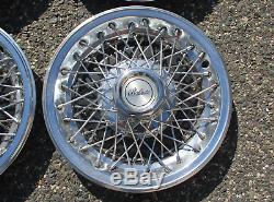 Factory Chevy Camaro Berlinetta 14 inch wire spoke hubcaps wheel covers nice